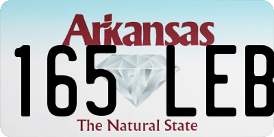 AR license plate 165LEB