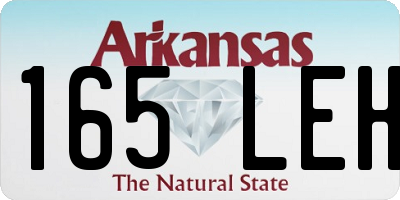 AR license plate 165LEH