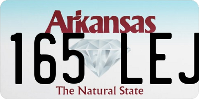 AR license plate 165LEJ