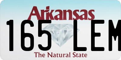 AR license plate 165LEM