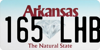 AR license plate 165LHB