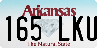 AR license plate 165LKU