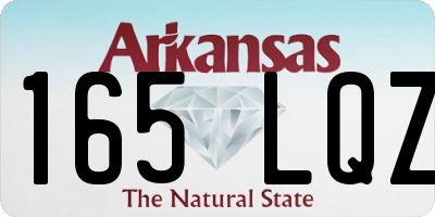 AR license plate 165LQZ