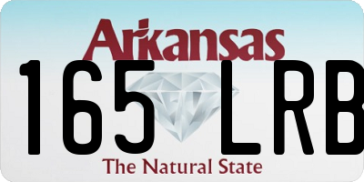 AR license plate 165LRB