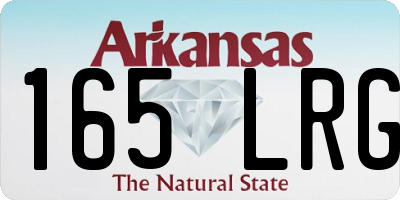 AR license plate 165LRG