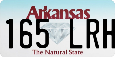 AR license plate 165LRH