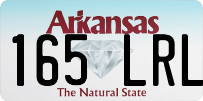AR license plate 165LRL