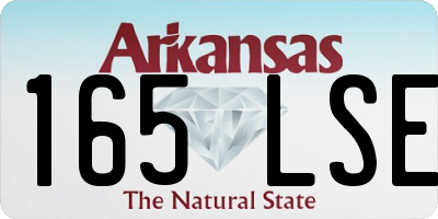 AR license plate 165LSE