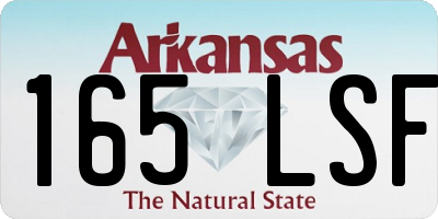 AR license plate 165LSF