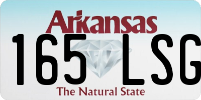 AR license plate 165LSG
