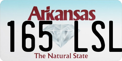AR license plate 165LSL