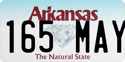 AR license plate 165MAY