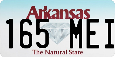 AR license plate 165MEI