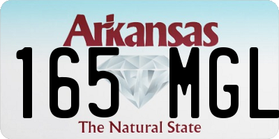 AR license plate 165MGL
