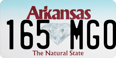 AR license plate 165MGO