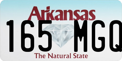 AR license plate 165MGQ