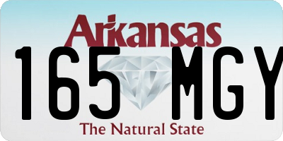 AR license plate 165MGY
