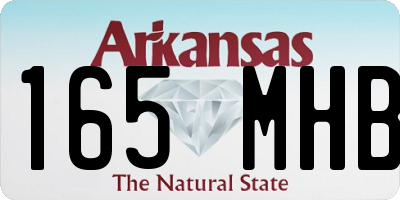 AR license plate 165MHB
