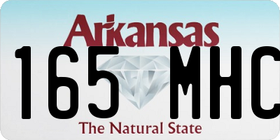 AR license plate 165MHC
