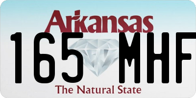 AR license plate 165MHF