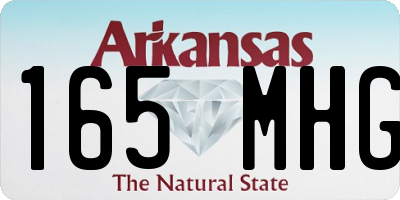 AR license plate 165MHG