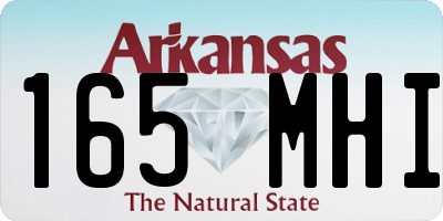 AR license plate 165MHI