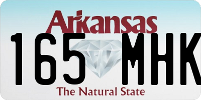 AR license plate 165MHK