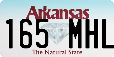 AR license plate 165MHL
