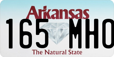 AR license plate 165MHO