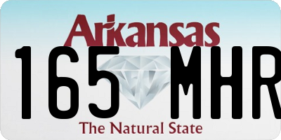 AR license plate 165MHR