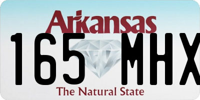 AR license plate 165MHX