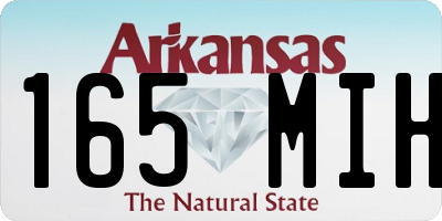 AR license plate 165MIH