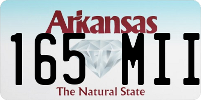 AR license plate 165MII
