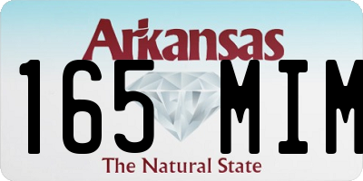AR license plate 165MIM