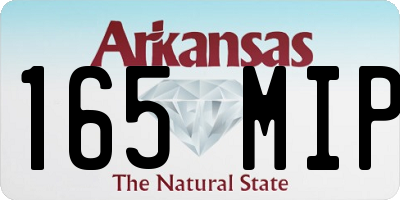 AR license plate 165MIP