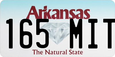 AR license plate 165MIT