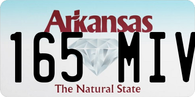 AR license plate 165MIV