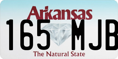 AR license plate 165MJB