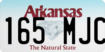 AR license plate 165MJC