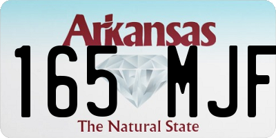AR license plate 165MJF