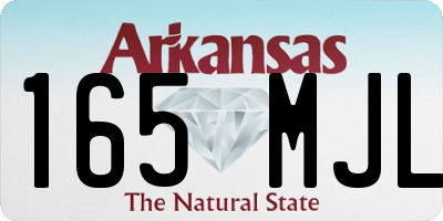 AR license plate 165MJL