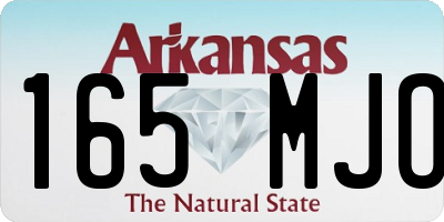 AR license plate 165MJO