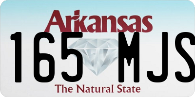 AR license plate 165MJS