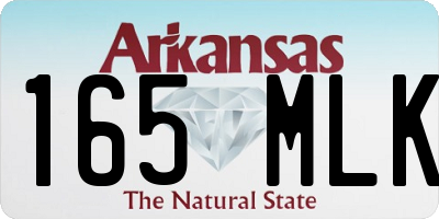 AR license plate 165MLK