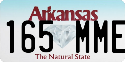 AR license plate 165MME