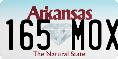 AR license plate 165MOX
