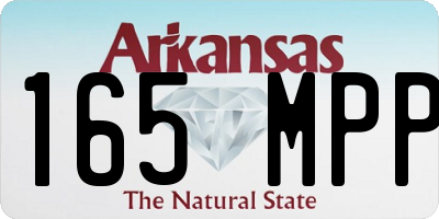 AR license plate 165MPP