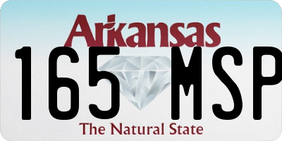 AR license plate 165MSP