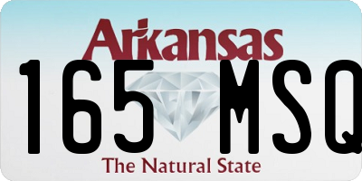 AR license plate 165MSQ