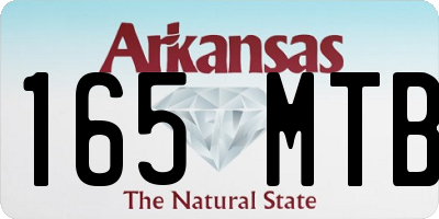 AR license plate 165MTB
